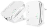 FUERTE juego de 2 adaptadores Powerline 1000 DUO MINI 1000 Mbit con 1x LAN blanco (1 of 9)