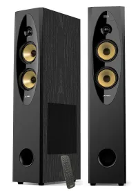 FENDA F&D Speaker T-60X Pro 2.0 120W Μαύρο Ξύλινο BT5.3 Ραδιόφωνο NFC FM Οπτική είσοδος USB Τηλεχειριστήριο Καραόκε (1 of 1)