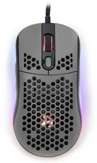 AROZZI souris gaming FAVO Ultra Light Noir-Gris filaire 16 000 dpi USB 7 boutons RVB noir-gris (1 of 5)