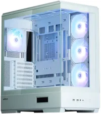 Корпус Zalman P50 DS Middle Tower 4x120 мм вентилятор ARGB 2x USB 3.0 USB-C панорамный белый (1 of 2)