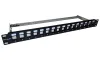 XtendLan Patch panel 19" 16 ports CAT6A shielded with keystone