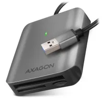 AXAGON external memory card reader microSD SD CF CRE-S3 USB-A 3.2 Gen 1 UHS-II aluminum body (1 of 1)