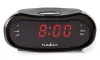 NEDIS digital alarm clock with radio LED display AM FM snooze function sleep timer 2 alarms black thumbnail (2 of 5)