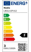 Ampoule LED NEDIS GU10 PAR16 3 W 220 V 230 lm 2700 K blanc chaud transparent thumbnail (2 of 2)