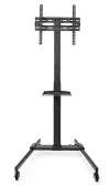 Supporto TV da pavimento NEDIS 32-55" 35 kg Design Premium Colonna con chiusura a scatto in acciaio nero