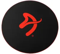 AROZZI Zona Floorpad Red protective floor pad round 121 cm diameter black with red logo (1 of 2)