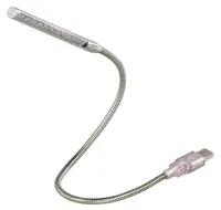 HAMA verlichting voor een laptop met 10 LED-indicatoren zwanenhals design USB zilver (1 of 1)