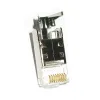 STP RJ45 Cat6 connector with press clip