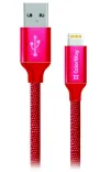 Colorway USB кабел за данни Apple Lightning 2.1A 1m червен