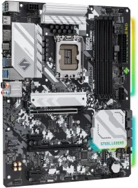 ASRock B660 STEEL LEGEND LGA1700 Intel B660 4x DDR4 DIMM HDMI DP USB-C 3x M.2 ATX (1 of 4)