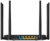 THOMSON Dual-Band Router THWR 1200 Wi-Fi 802.11a b g n ac 1200 Mbit mat 2.4GHz a 5GHz 4x LAN 1x WAN 1x USB schwaarz thumbnail (4 of 4)