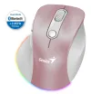 GENIUS Ergo 9000S Pro Pink duálny Bluetooth + 24GHz 2400 dpi bezdrôtová 6tlačítková dobíjacia RGB ružová thumbnail (1 of 3)