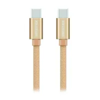 Swissten Datový Kabel Textile USB-C USB-C 1,2 M Zlatý (1 of 1)