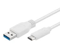 PremiumCord Кабел USB 3.1 тип C мъжки - USB 3.0 A мъжки 2м бял (1 of 1)