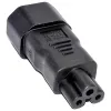 PremiumCord Adapter IEC C14 naar IEC C5 "klaverblad" spanning 230V 2,5A thumbnail (1 of 2)