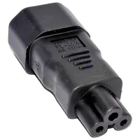 Adaptador PremiumCord IEC C14 a IEC C5 "trébol" voltaje 230V 2.5A (1 of 2)