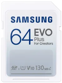 Samsung SDXC kaart 64GB EVO Plus (1 of 2)