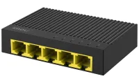 Imou switch SG105C 5x Gigabit port 10 100 1000 Mbps RJ45 porte 10 Gbps strømforsyning DC5V1A sort (1 of 1)