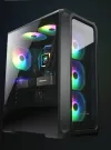 COUGAR PC skříň ARCHON 2 RGB Black Mid Tower TG Front Panel 3 x ARGB Fans 3mm TG Left Panel thumbnail (15 of 17)