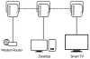 STRONG sada 3 adaptérov Powerline 600 TRI MINI 600 Mbit s 1x LAN biely thumbnail (9 of 9)