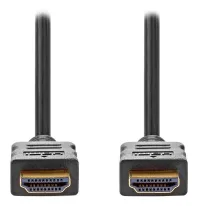 NEDIS High Speed ​​​​HDMI 2.0 кабел с Ethernet 4K@60Hz позлатени HDMI-HDMI конектори черен насипен 15m (1 of 3)