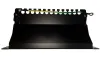 XtendLan Patch panel 10" 1U 12 порта CAT6 екраниран LSA хоризонтално разположение на конекторите заземен черен цвят thumbnail (3 of 4)