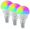 Conjunto IMMAX NEO LITE SMART 3x lâmpada LED E14 6W RGB+CCT cor e branco regulável Wi-Fi P45 TUYA thumbnail (1 of 5)