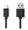 NEDIS кабел USB 2.0 щепсел USB-C - щепсел USB-A черен 2м thumbnail (2 of 2)