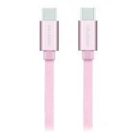 Swissten Data Cable Textile USB-C USB-C 1.2 M Rose Gold (1 of 1)