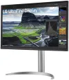 Монитор LG 27UQ850V-W IPS 4K 3840x2160 5ms 2000:1 400cd HDMI DP USB-C регулируема височина на въртене на високоговорителя. Бяло thumbnail (3 of 8)