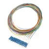 FO pigtail LC, 9/125, 0.9mm, 1m, LS0H, ZWP, set of 12 different colored pigtails, G.652d