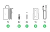 Adaptador Ubiquiti UniFi AC 210W Adaptador de energia para UniFi Switch Ultra Flex 2.5G 8 PoE e Pro Max 16 PoE 54V 210W thumbnail (5 of 5)