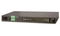 Planet MGSW-24160F Switch Metro 16xSFP (DDM) 8x 1Gb RJ45 AC+DC DI O Web SNMPv3 IGMPv3 (1 of 1)