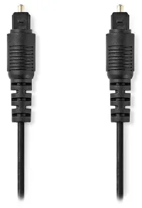 Câble audio optique NEDIS fiche TosLink - fiche TosLink noir vrac 1m (1 of 2)