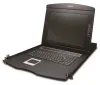 Planet KVM-210-08M KVM Konsole mat LCD 17" Kontroll 8x PC PS2 USB 1U 19" Installatioun Touchpad