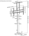 NEDIS TV stativ 37 80" bæreevne 60 kg motoriseret design til skabshøjde 68 158 cm DO stål sort thumbnail (7 of 7)