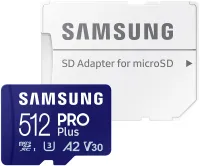 Samsung micro SDXC 512GB PRO Plus + SD-adapter (1 of 3)