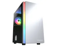 COUGAR PC taske Purity RGB White Mini Tower TG frontpanel ARGB strip 1 x ARGB blæser 3mm TG venstre panel (1 of 17)