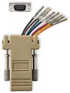 Presa adattatore seriale NEDIS D-SUB a 9 pin - presa RJ45 nichelato Box avorio