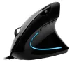 Adesso iMouse E1 Wired Mouse Vertical Ergonomic Optical Backlit 1000-1600 DPI USB Black