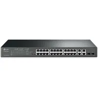 TP-Link TL-SL2428P — интеллектуальный коммутатор PoE+ с 24 портами 10 100 Мбит/с и 4 гигабитными портами (1 of 2)