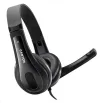 CANYON headset CHSU-1 lys USB-tilslutning sort