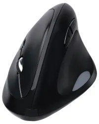 Adesso iMouse E30 Wireless Mouse 24GHz Vertical Ergonomic Programmable Optical 400-4800DPI USB Black (1 of 5)