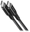 AXAGON кабел за данни и зареждане USB-C към USB-C USB2.0 3A PD 60W плетен 2m черен thumbnail (1 of 1)