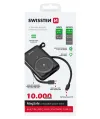 Блок питания Swissten 10000 мАч, мощность 20 Вт, со встроенными кабелями USB-C и Lightning (совместим с magsafe) thumbnail (2 of 3)