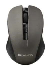 Mouse ottico wireless CANYON CMSW1 risoluzione regolabile 800 1000 1200 dpi 4 tasti ricevitore nano USB grigio (1 of 3)