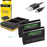 Caricabatterie PATONA Photo Dual Quick Sony NP-BX1 + 2x batterie 1090mAh USB (1 of 1)