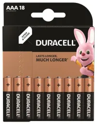 Duracell Basic Alkalibatterie 18 Stück (AAA) (1 of 1)