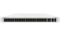 MikroTik CRS354-48P-4S+2Q+RM 650MHz CPU 64MB 48x Gbit/s PoE LAN 4x 10 Gbit/s SFP+ 2x 40 Gbit/s QSFP+ 1x Netzteil 1U L5 (1 of 3)