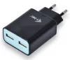 I-tec universal USB-laddare 2x USB 110V-240V 2400mAh svart thumbnail (1 of 3)